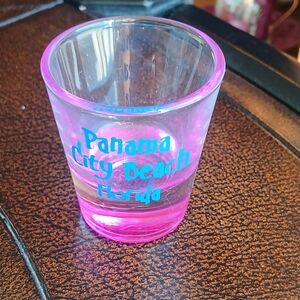 Pink Panama City Beach Shot Glass